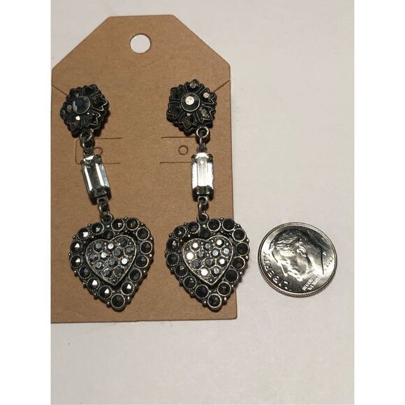 Vintage Marcasite Dangle Earrings - Picture 8 of 8